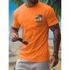 Zomer Casual Alledaags Heren T-shirt met Korte Mouwen Hawaïaans Heren Mode T-shirt Buiten Strand Heren Ronde Hals T-shirt 3D Print