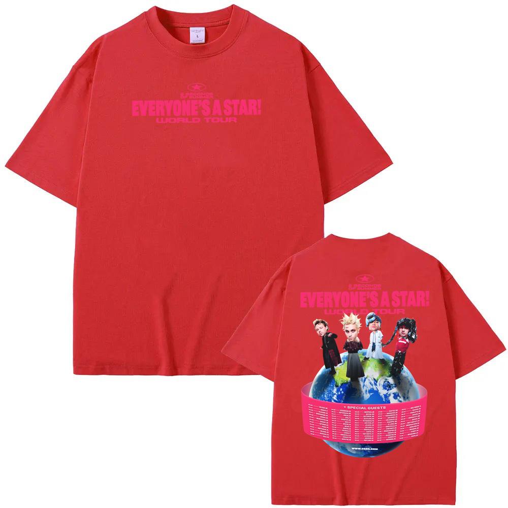 EVERYONES A STAR WORLD TOUR2026 T Shirt 5 Seconds of Summer High Quality Summer Teeshirt Graphic Printing Casual Retro Tshirt