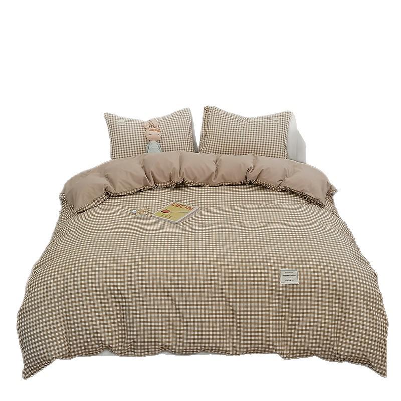 Premium Grade A Cotton Bedding Set for Mother and Baby - Washable, Soft, Includes Duvet Cover, Bed Sheet, and Pillowcase for Dormitory