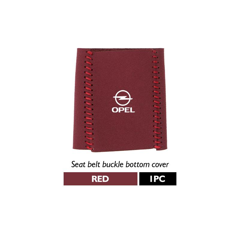 Suede Car Seat Belt Base Buckle Protector Cover Auto Accessories For Opel Vectra Zafira Meriva Mokka Grandland Vivaro Antara