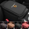 Premium Leather Car Armrest Box Pad Armrest Protection Mats For 911 Macan 911 718 Taycan Panamera Cayenne Boxster Cayman