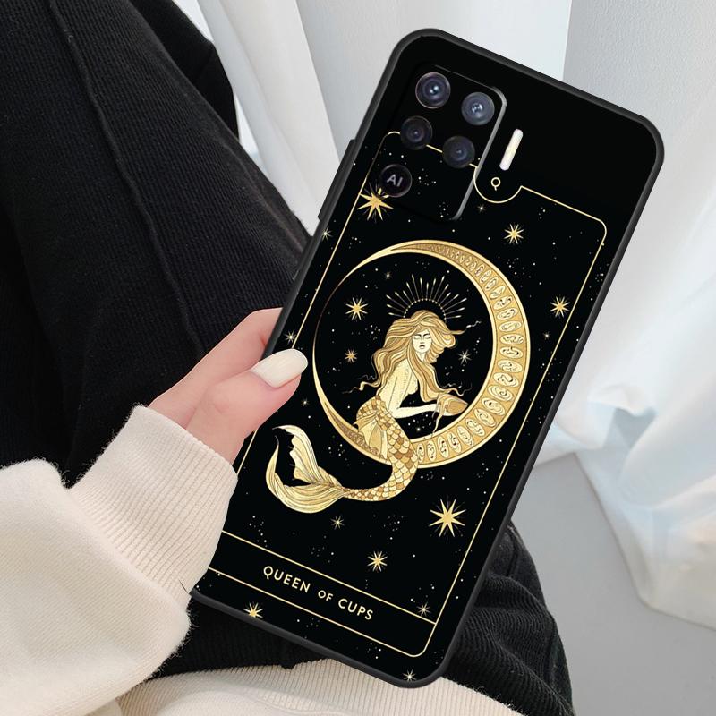 Witches moon Tarot Mystery totem Case For Oppo A18 A38 A58 A78 A98 A80 A60 A40 A96 A76 A16 A94 A74 A54 A15 A17 A57 A77 A5 Pro