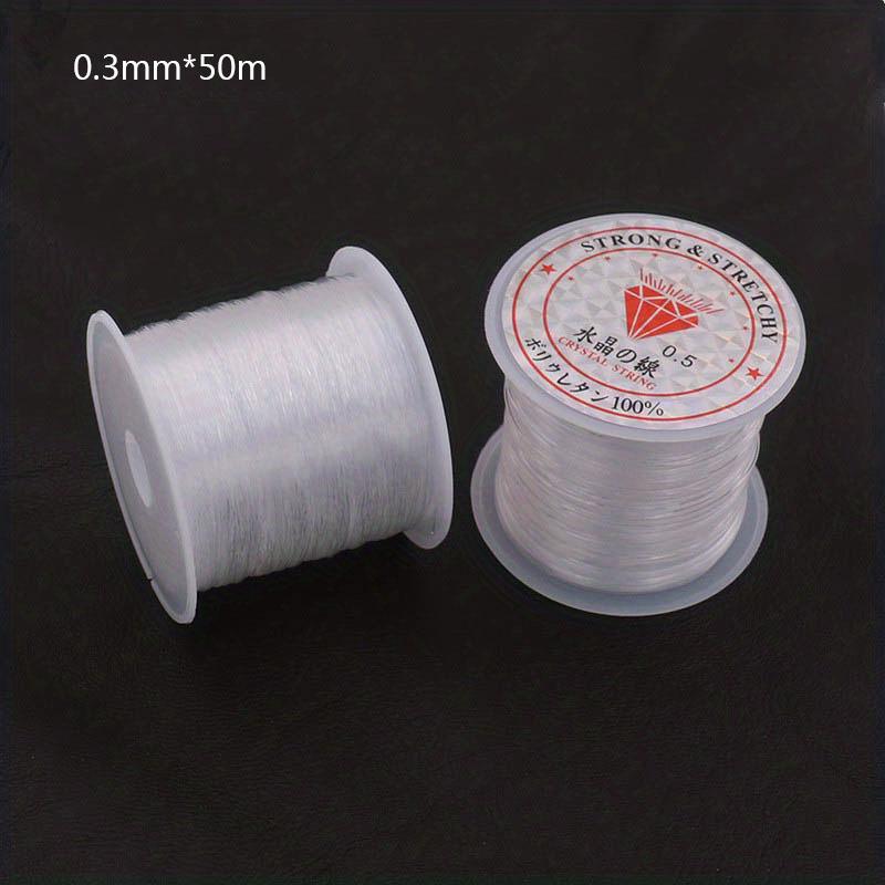 DIY Necklace Transparent Rope Jewelry Findings Accessories Bracelet Bead String Fishing Line Elastic