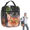 Warrior Cats Insulated Lunch Bag for Women Kids Leakproof Food Boxes Thermal Lunch Box Tote