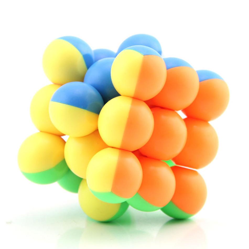Ball Magic Cubes Professional 3x3x3 6CM Ball Magic Cubes Twist Puzzle Toys for Children Gift Educational Toy