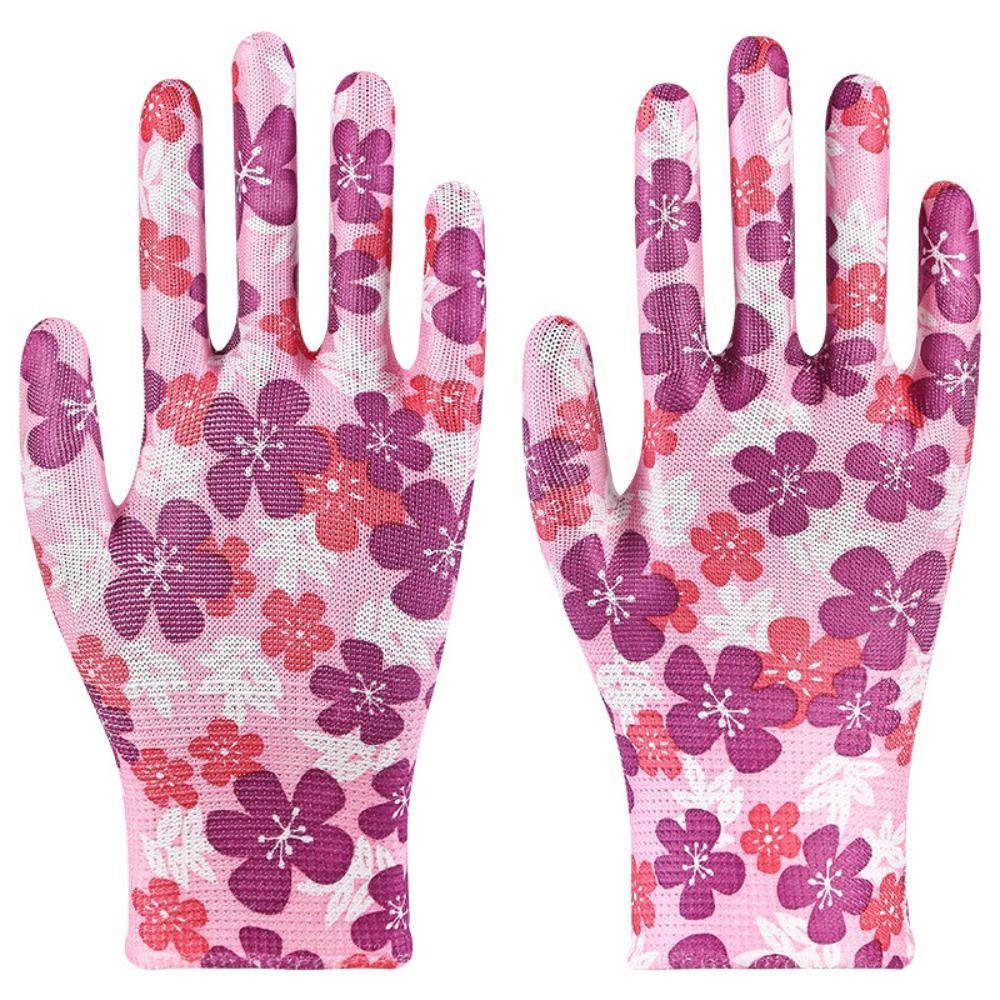 1 Paar Dunne Plantarbeidshandschoenen Arbeidsbescherming Antislip Tuinhandschoenen Ademend Slijtvast Dames Werkhandschoenen