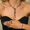 Bright Diamond Jewelry Set Claw Chain Necklace Fashion Synthetic Zircon Jewelry Set Jewelry Set