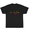 Music Heartbeat Rasta Colors T-shirt