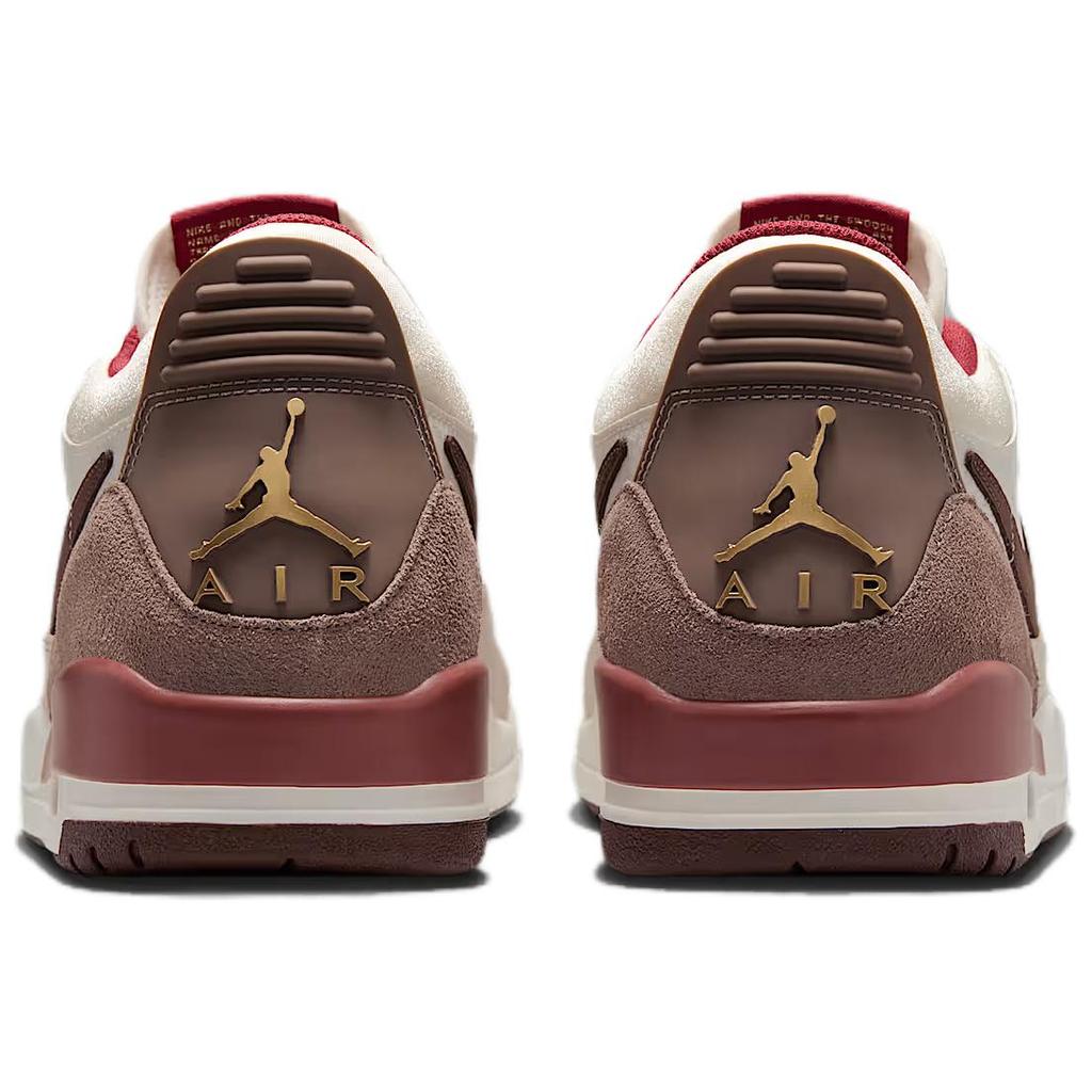 Jordan Legacy 312 Low Top Vintage Basketball Shoes Men's Beige Red IQ9783-121