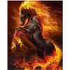 Full 5D Diy Diamond Painting Cartoon Fiery Horse Diamond Embroidery Cross Stitch Home Decor Handmade