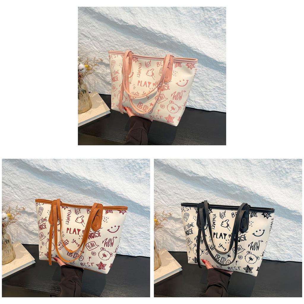 Pu Tote Bag For Women With Large Capacity And Urban Minimalist Style For Daily Use