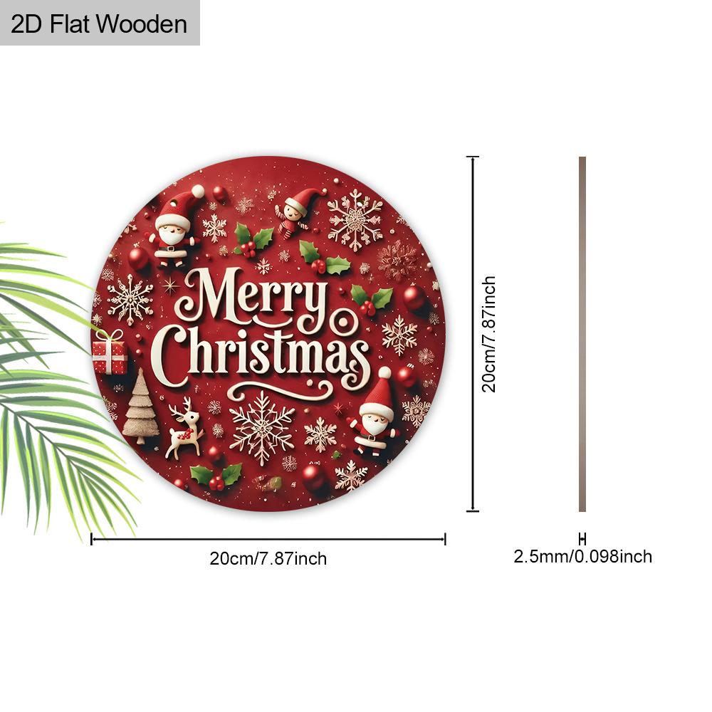 Merry Christmas Wooden Sign - Navidad Sign for Front Door, Yard, Balcony, Indoor Decor - Ideal Christmas Gifts