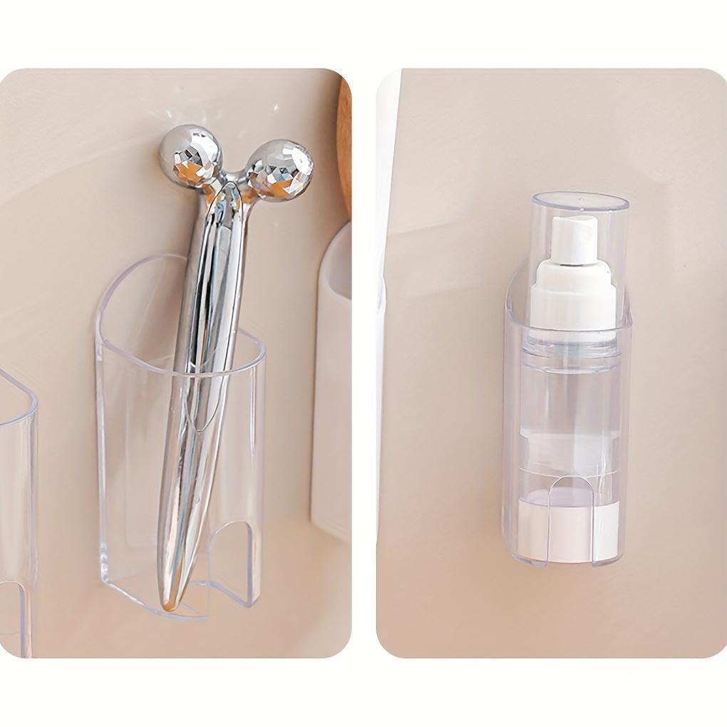 Save Space with Self-Adhesive Electric Toothbrush Holder Wall Mounted Bathroom Organizer for Christmas and Halloween Decorations, Container