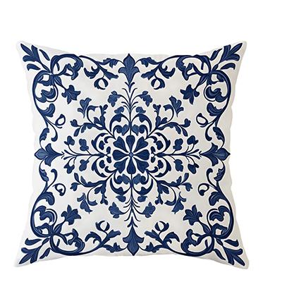 Bohemian Blue And White Floral Pillowcasesuitable For Sofa Car Bedroom Decorative Cushion Cover Pillow Cover
