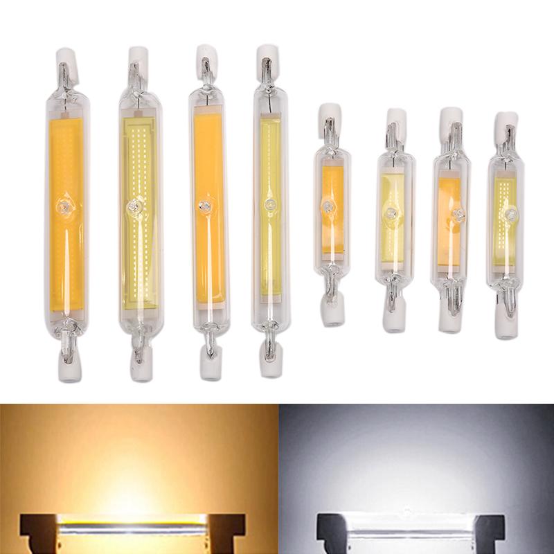 1Pc R7S Cob Led Lamp Bulb Glass Tube For Replace Halogen Light 78Mm/118Mm