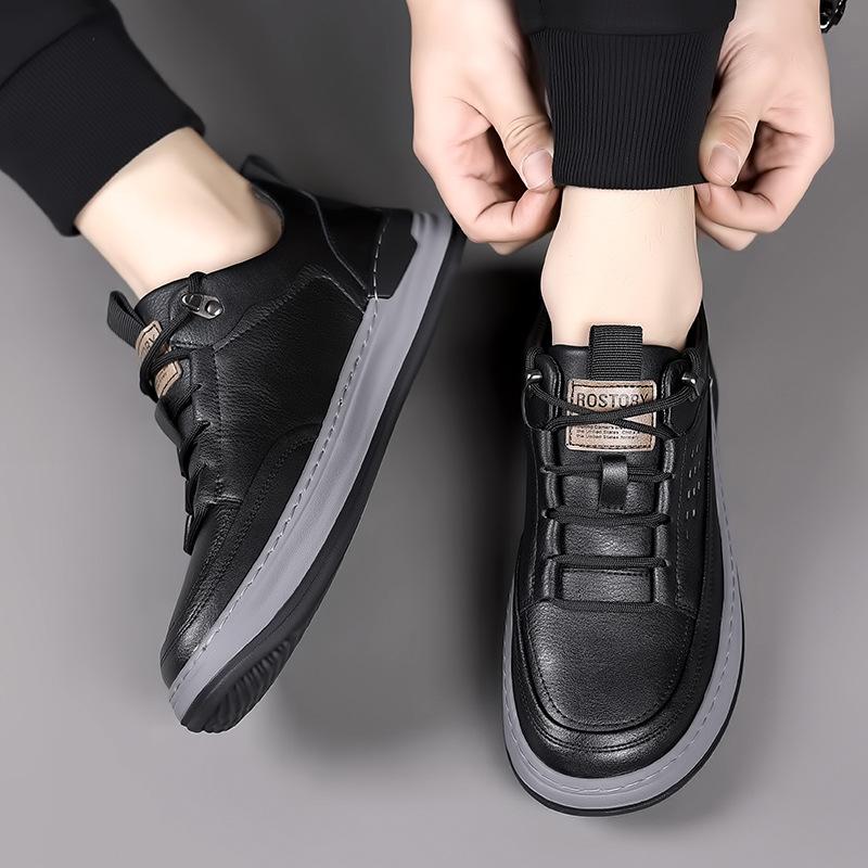 New Spring Autumn Shoes Mens Fashion Sneakers Flat Soft Casual Brand Male Footwear Black Grey