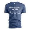 Funny Music T-shirt Music Literacy Matters Funny Musician Musical Notes Tshirt
