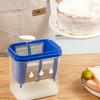 Mesh Sieve Japanese Yogurt Strainer Box Cuboid Blue/White Whey Separation Filter with Scale Greek Yogurt Maker Whey Separator