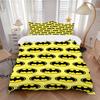 3pcs Batman Signal Bedding Set, Soft Polyester Duvet Cover and Pillowcases Machine Washable Seasons All Suitable, Design for Bedroom341
