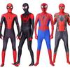 Kids Costumes Superhero Miles Spider Man Cosplay Jumpsuit Bodysuit Zentai Launcher Halloween Costumes for Kids Adult