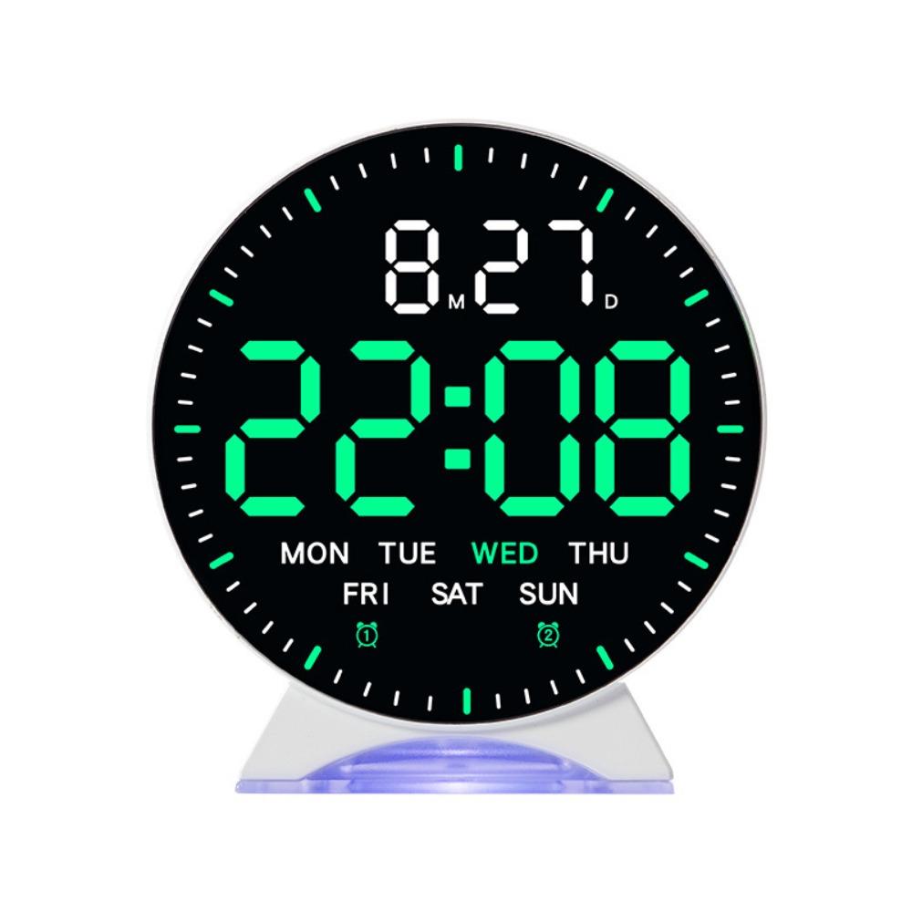 Atmosphere Lights Digital LED Clocks Running Second Display Table Clock for Bedroom