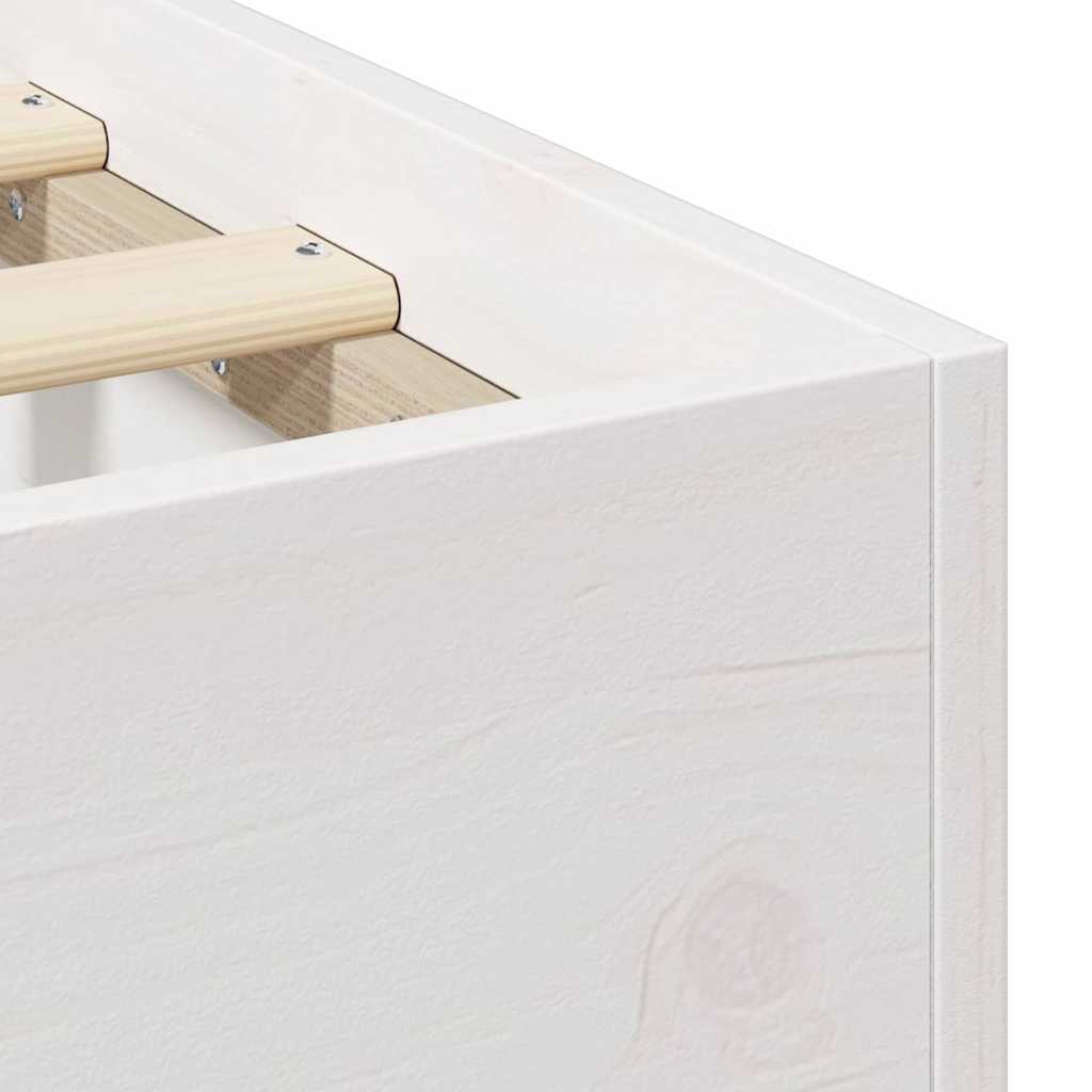 Bed Frame White 90 X 200 Cm