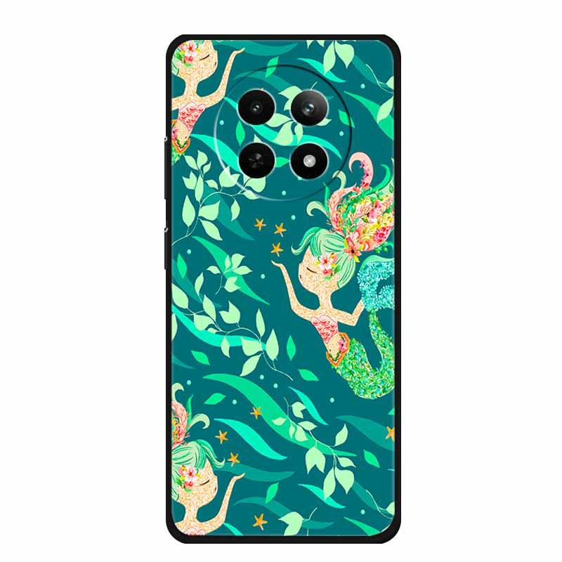 Realme 12 5G Phone Case: Embossed Color Painting, Drop-proof with Concave-convex Texture - 1 Piece
