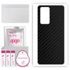 apgo Protective Skin Sticker for the Back Compatible with Oppo Reno 6 Pro+ 5G, Wrap Film, Foil, Vinyl - Pattern Carbon Black