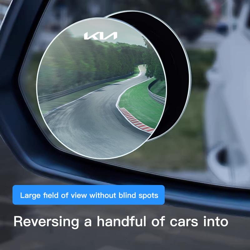 2pcs Car Rearview Mirror 360° Small Round Mirror Auto Accessories For Kia K7 K5 K8 K3 Stinger Sonet Sportage Niro Morning Stonic Gbnkr30