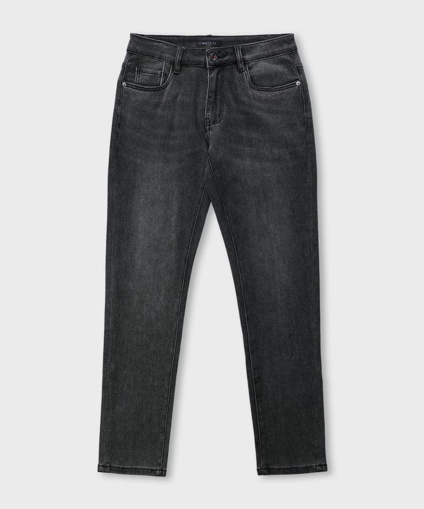 PANICALE Basic Stretch Denim Pants [Black]
