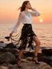 2026 Spring French Lace Maxi Skirt: High-End Waist-Cinched Slimming Design for Women