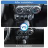 ABS-Autofensterknopf-Zieraufkleber für Suzuki Jimny 2019+, Innenausstattung, Silber, Kohlefaser bedruckt