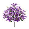 18 Heads Artificial Lilis Floral Arrangement DIY Flower Fake Flowers Realistic Plastic Simulation Flowers