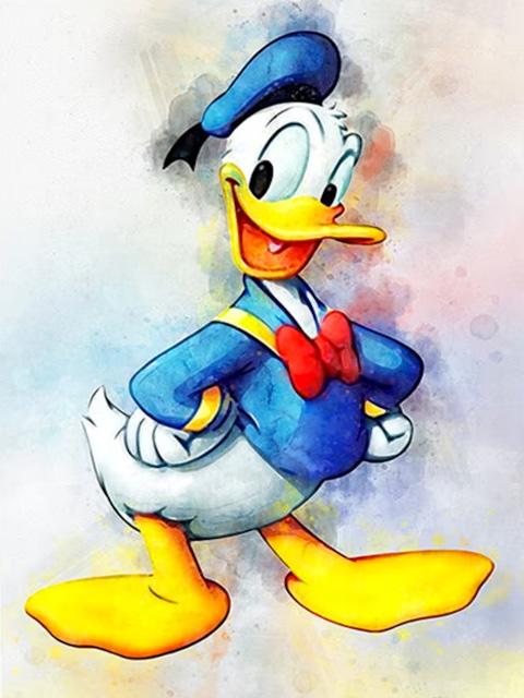 Animal Donald Duck Lion Deer Full Round Drill 5D DIY Diamond Painting Art Mosaic Home Decor Gift Frameless