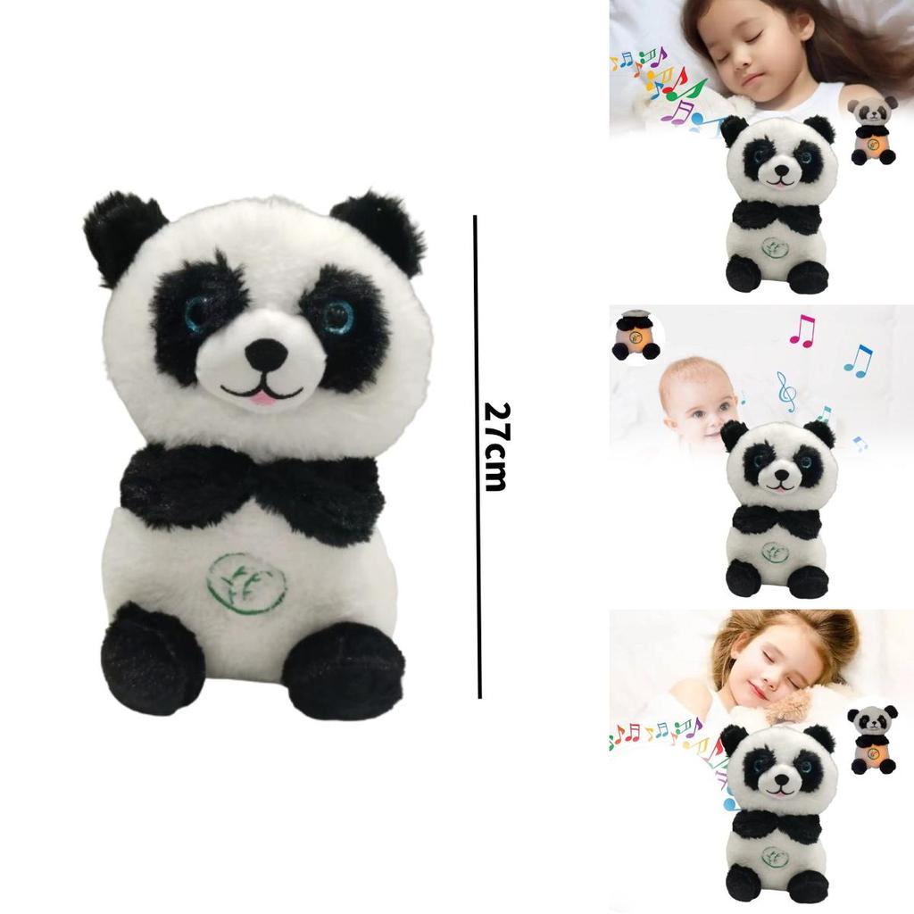 Breathing Panda Plush Toy For Babies With Music And Soothing Features For Infant Comfort