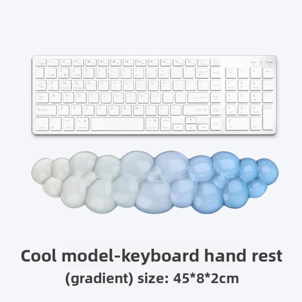 Gradient Silicone Wrist Support Cloud Shape Wrist Pad Portable Keyboard Wrist Rest Gamer