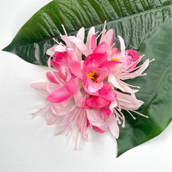 Haarspange in Blumenform, für Damen, seitliche Haarnadel, 3D-Blumen-Bang-Haarnadel für den täglichen Gebrauch und verschiedene Anlässe