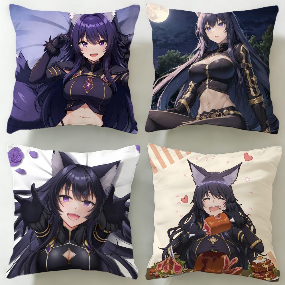 Popular Anime The Eminence In Shadow Cushion Cover Soft EasyWash Pillow Case Versatile for Couch Bed Travel and Office