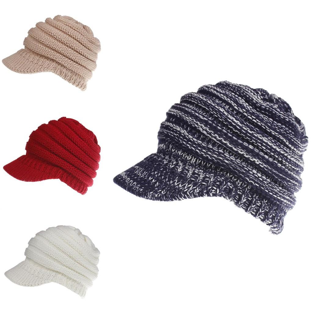 Fashionable Women's Messy Bun Beanie With Soft Stretch Knit For Winter Comfort