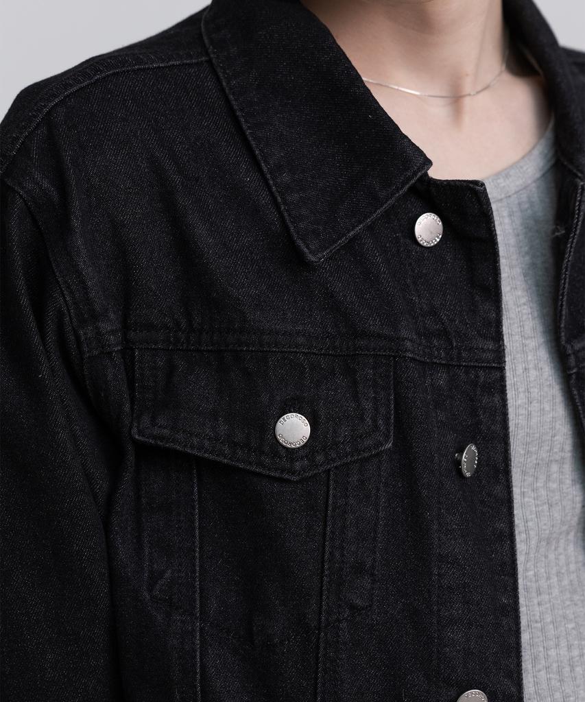 DECOROSO Knox Denim Trucker Jacket [Washed Black]