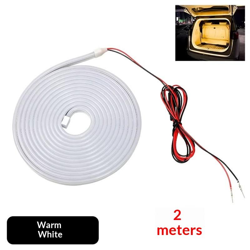 2/4M Auto Trunk Ambient Light High Brightness Interior Decor Lighting Strip for Car Boot Illumination Accessory