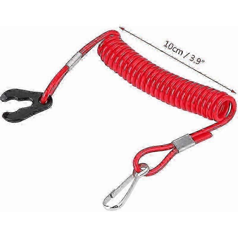 2026 Emergency Safety Tether with Replacement Kill Switch for Off-road Vehicles Motorcycles Lawn Mowers and Outboard Motors