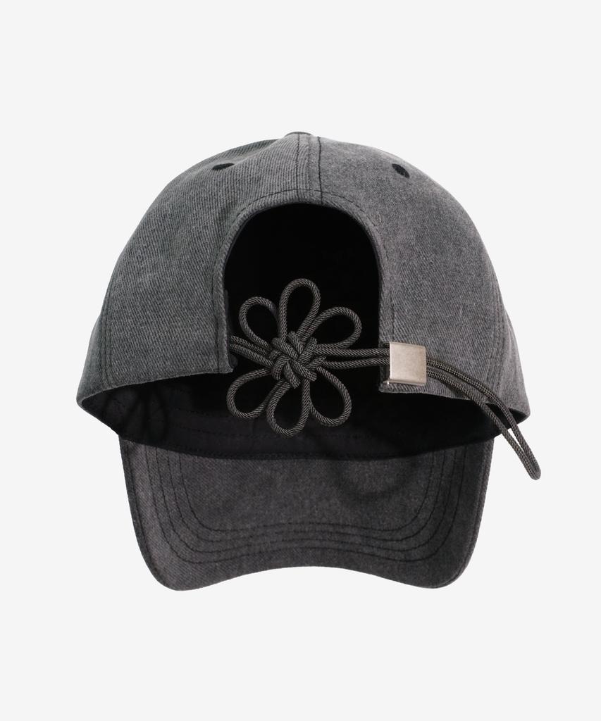 Gorro Ongo Uno, Dos, Tres, Nudo de Flor [Carbón]
