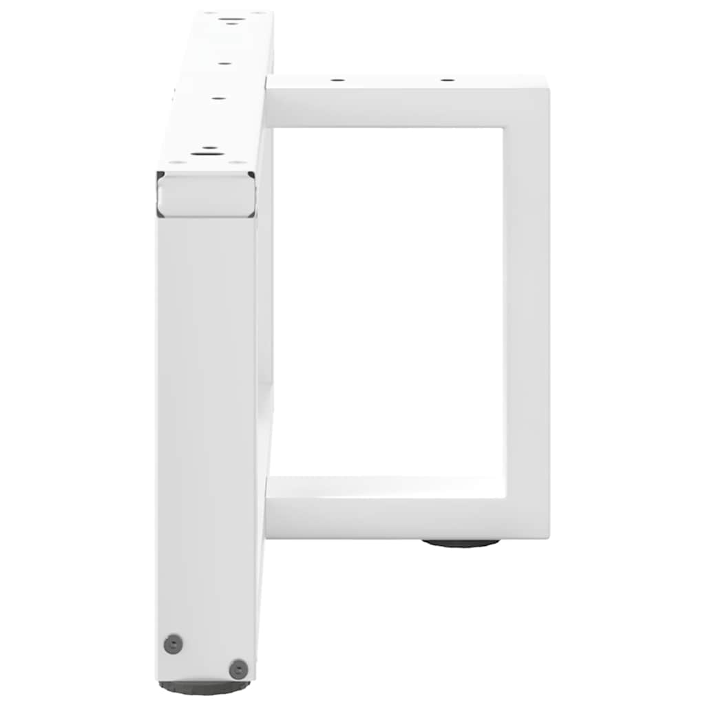 Vidaxl T-Shaped Coffee Table Legs 2 Pcs. White Steel