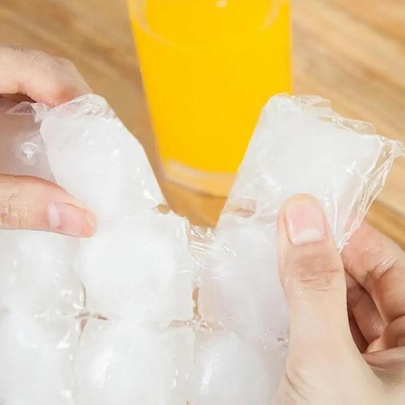 10pcs/set Household Convenience Disposable Ice-making Bags Cold Pack Ice Cube Tray Mold Drinking Tool Ice Pack Ice Making Tools