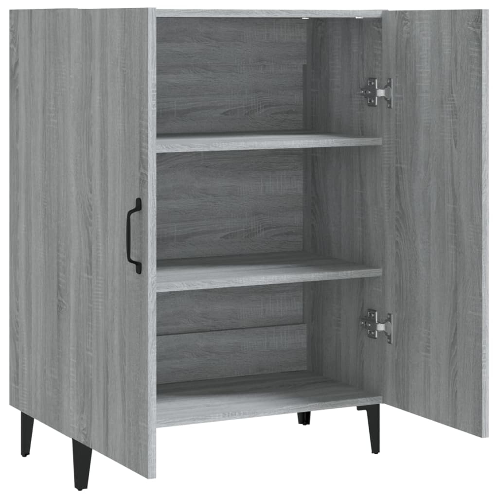Vidaxl Cabinet, Sonoma Grey Oak, 70X34X90 Cm, Wood-Based Material