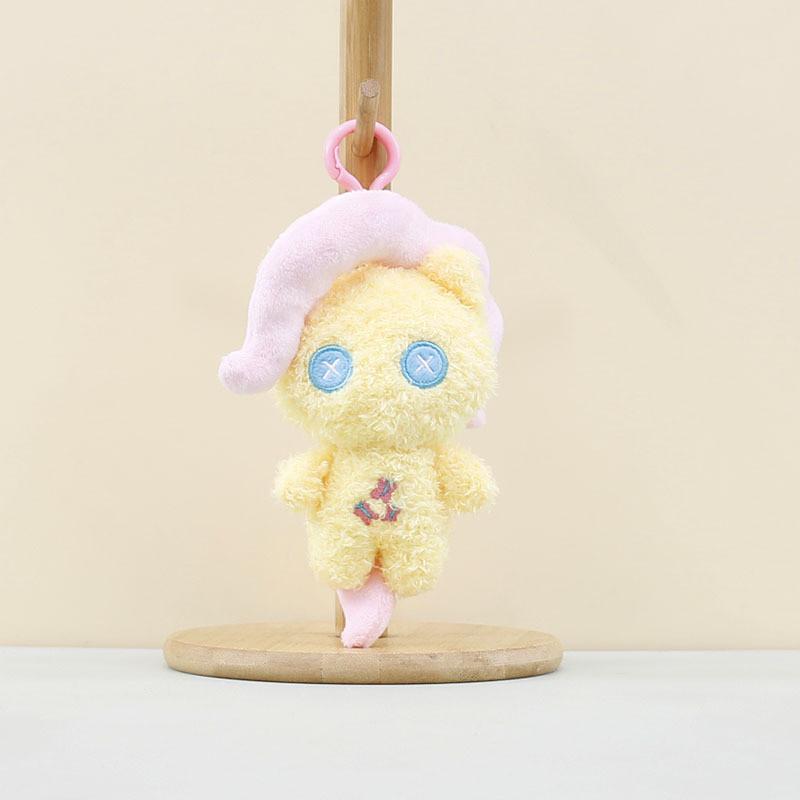 Adorable Cartoon Pony Plush Toy Keychain Soft Stuffed Animal Doll In Various Colors