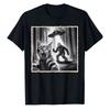 Funny Cat Selfie with Bigfoot UFO T-Shirt for Cat Lovers Sasquatch Tee Gifts