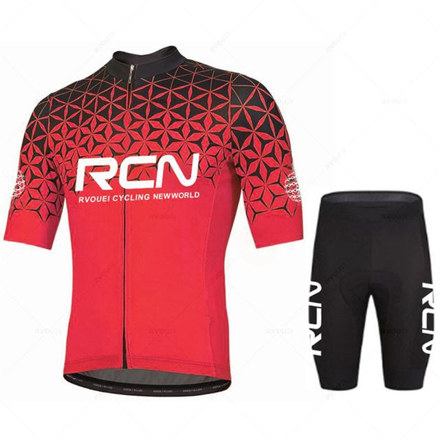 2023 zestaw koszulek rowerowych Rcn oddychająca odzież rowerowa odzież rowerowa z krótkim rękawem sportowy zestaw rowerowy Ropa Ciclismo