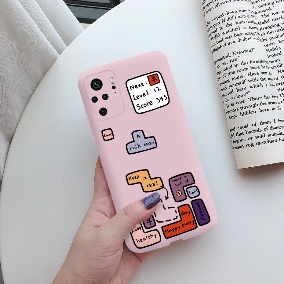 Para Capa de Celular Xiaomi Redmi Note 10 TPU Silicone Macio Padrão Fofo Capa Traseira para Xiomi Xiaomi Redmi Note 10 note10 Pro 10s Capas